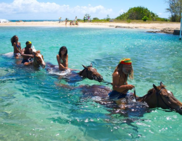 Photo of Beach Horseback Ride and Swim