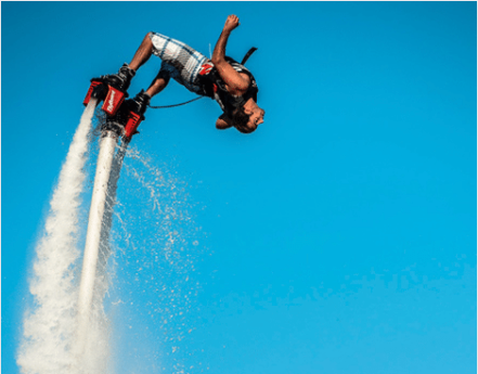 A photo of Flyboarding
